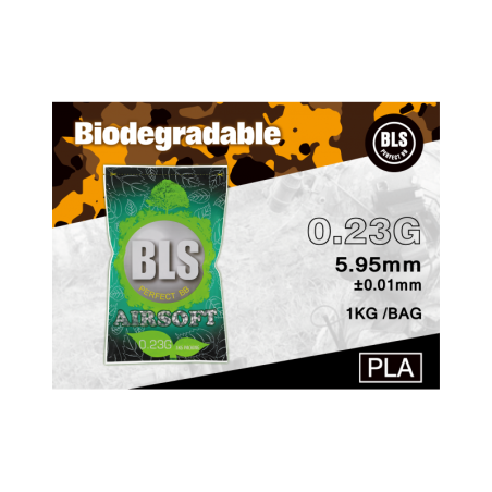 BLS - Billes Biodégradables 0.23g sac de 1Kg - Blanche