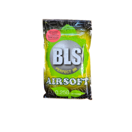 BLS - Billes Biodégradables 0.25g  sac de 1Kg - Blanche