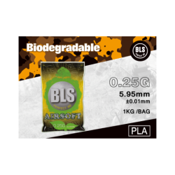 BLS - Billes Biodégradables 0.25g  sac de 1Kg - Blanche