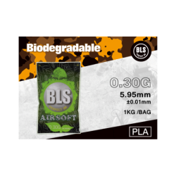 BLS - Billes Biodégradables 0.30g  sac de 1Kg - Blanche