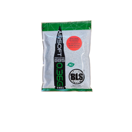 Billes BLS 0.36g Blanches pour Airsoft – Précision et Stabilité 6mm