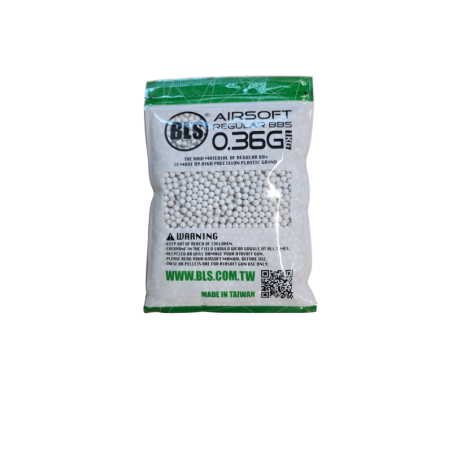 BLS - Billes Biodégradables 0.36g  sac de 1Kg - Blanche