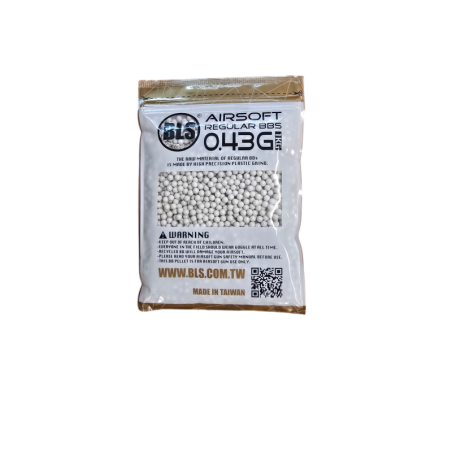 BLS - Billes Biodégradables 0.43g  sac de 1Kg - Blanche