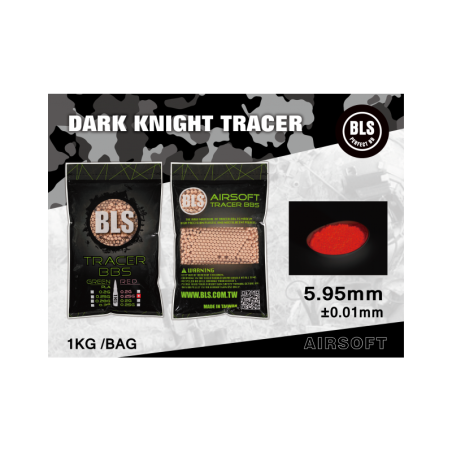 BLS - Billes Traçantes 0.25g  sac de 1Kg - Rouge
