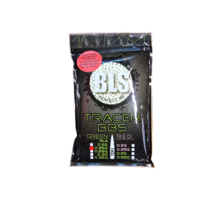 BLS - Billes Biodégradables Traçantes 0.25g  sac de 1Kg - Verte