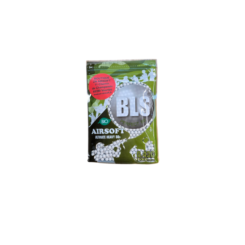BLS - Billes Biodégradables 0.43g Sac de 1000 billes - Blanche BLS - Billes Biodégradables 0.43g Sac de 1000 billes - Blanche