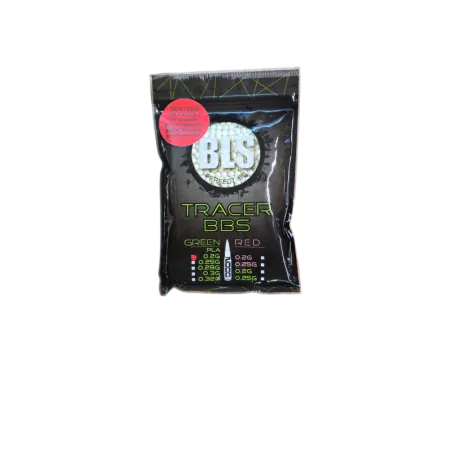 Billes Traçantes Bio BLS 0.20g Vertes | 2000 BBs PLA Airsoft