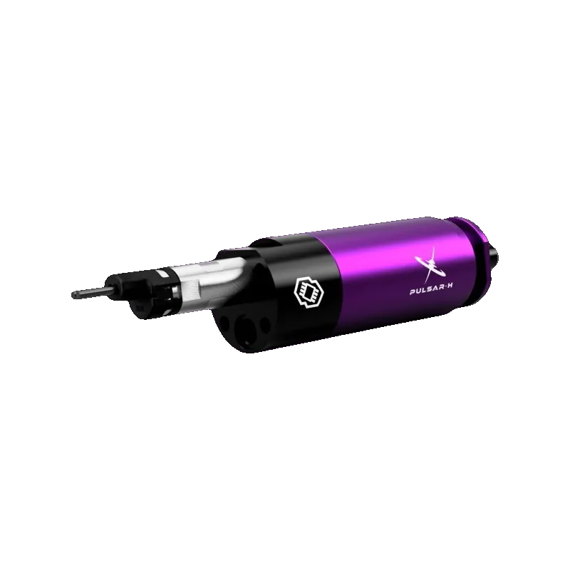 Engine HPA Gate Pulsar H violet, vue de trois quarts sur fond violet sombre