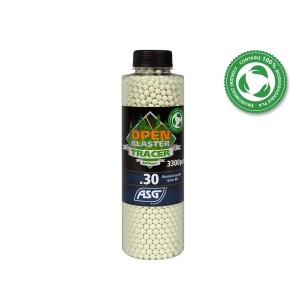 ASG - Billes Biodégradable Traçante Verte Open Blaster 0.30g X 3300 bbs