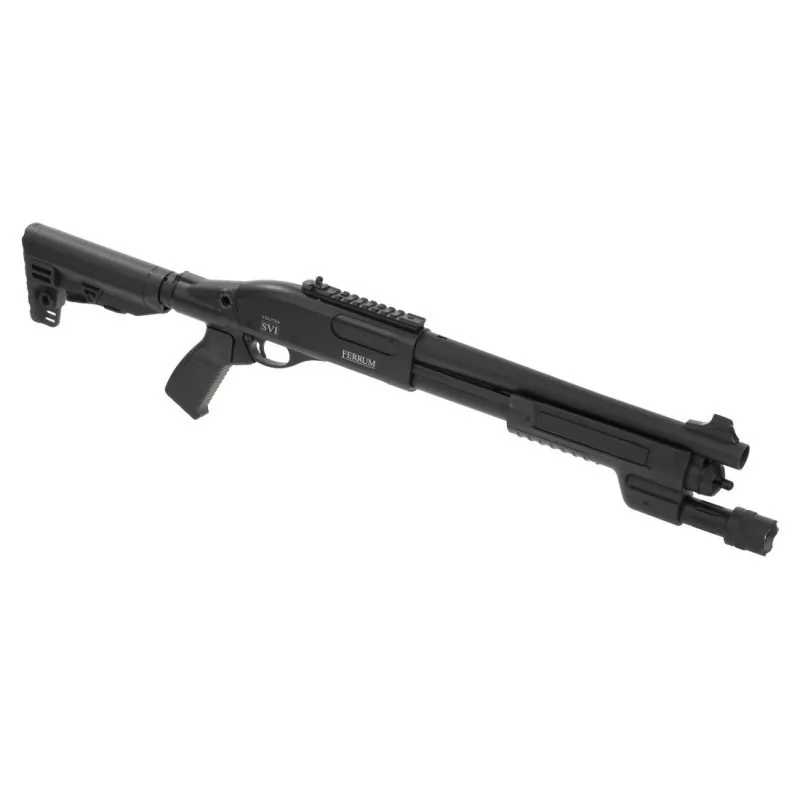 Fusil à pompe Secutor Velites Ferrum S-VI noir, vue de trois quarts
