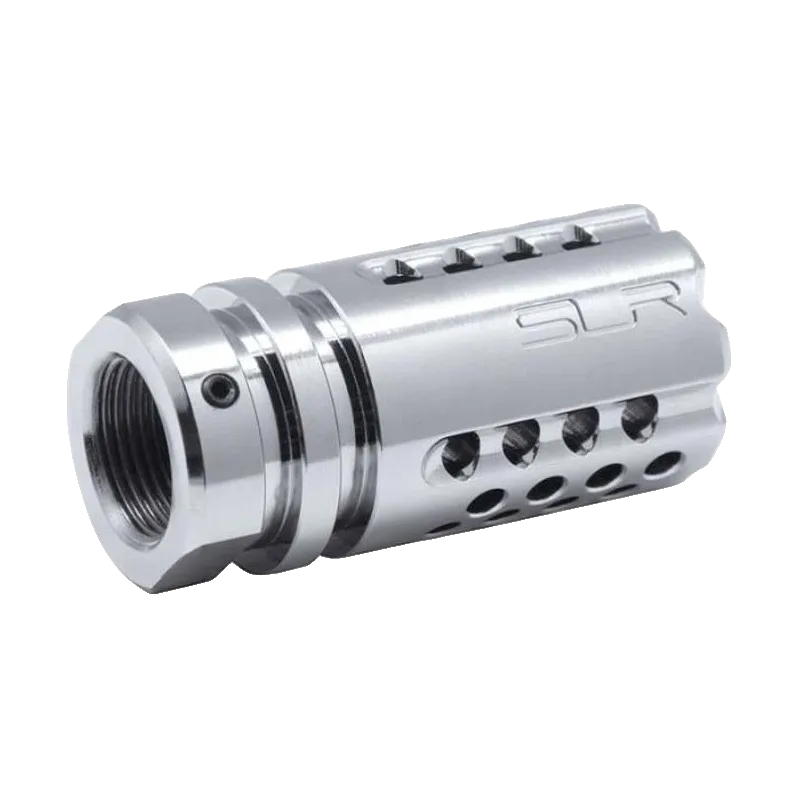 Cache-flamme Dytac SLR Synergy Mini Titanium, filetage 14 mm CCW et logo SLR