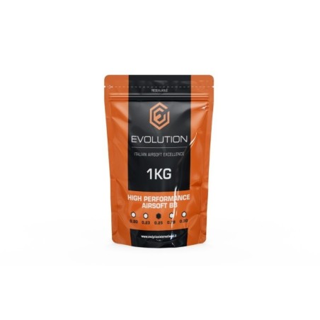 Evolution International - Billes 0.25g High Performance 1Kg - Blanche