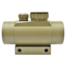 JS-Tactical – Viseur point rouge 40 mm Tan airsoft | Zn-Airsoft.fr