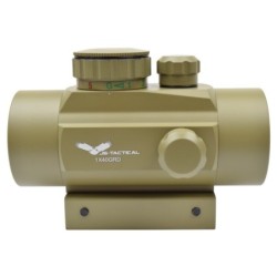 JS-Tactical – Viseur point rouge 40 mm Tan airsoft | Zn-Airsoft.fr
