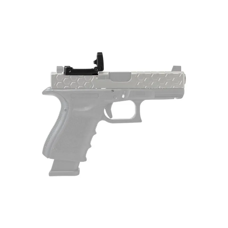 Point rouge rabattable Big Dragon BD-5193 position ouverte airsoft - vue dessus