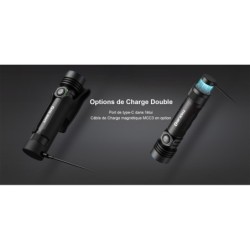 Olight - Seeker 4 Pro | Lampe Torche LED Ultra Puissante 4600 Lumens - Orange