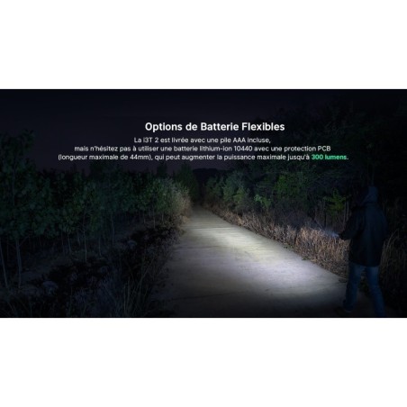 Olight - i3T 2 EOS Lampe de Poche i3T 2 EOS 200 Lumens - Noir