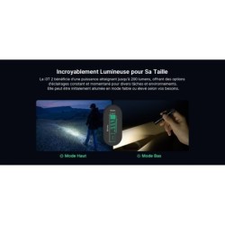 Olight i3T 2 EOS – Lampe de Poche Compacte 200 Lumens – Noir