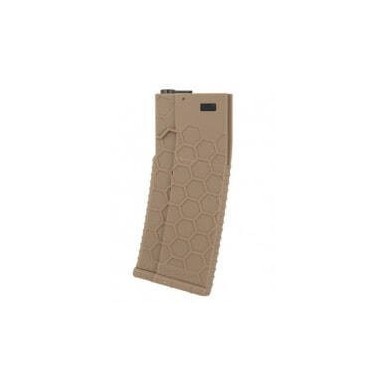 LANCER TACTICAL - Chargeur Tan Mid-Cap 120 Billes Hexmag