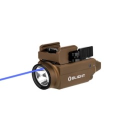 Olight Baldr S BL – Lampe Tactique Compacte 800 Lumens + Laser Bleu – Tan