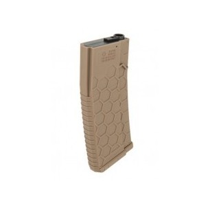 LANCER TACTICAL - Chargeur Tan Mid-Cap 120 Billes Hexmag