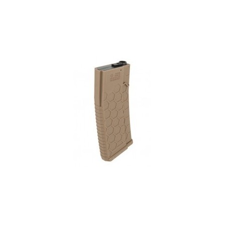 LANCER TACTICAL - Chargeur Tan Mid-Cap 120 Billes Hexmag