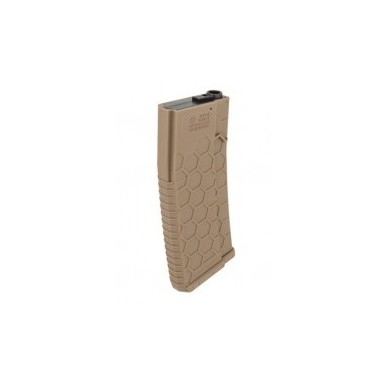 LANCER TACTICAL - Chargeur Tan Mid-Cap 120 Billes Hexmag