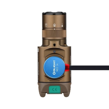 Olight - Baldr Pro R Lampe tactique avec laser vert 1350 lumens LED - Tan