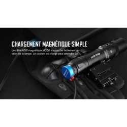 Olight Odin GL Mini – Lampe tactique 1000 lumens avec laser vert – Noir