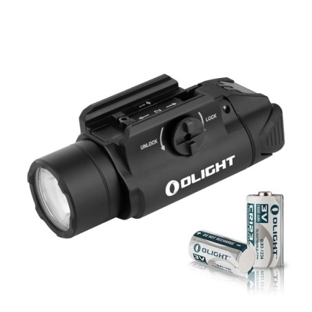 Olight PL-3S Valkyrie – Lampe tactique 1000 lumens noire pour rail Picatinny