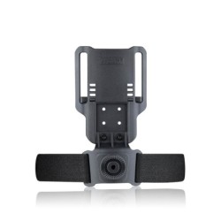 Amomax Plaque de cuisse Per-Fit™ Noir | Zn-Airsoft