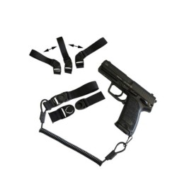 Amomax - Dragonne Bungee pour réplique de poing - Noir