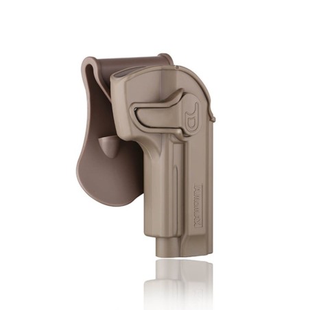 Amomax Holster 360° 92/92FS/M9 FDE – Rigide | Zn-Airsoft