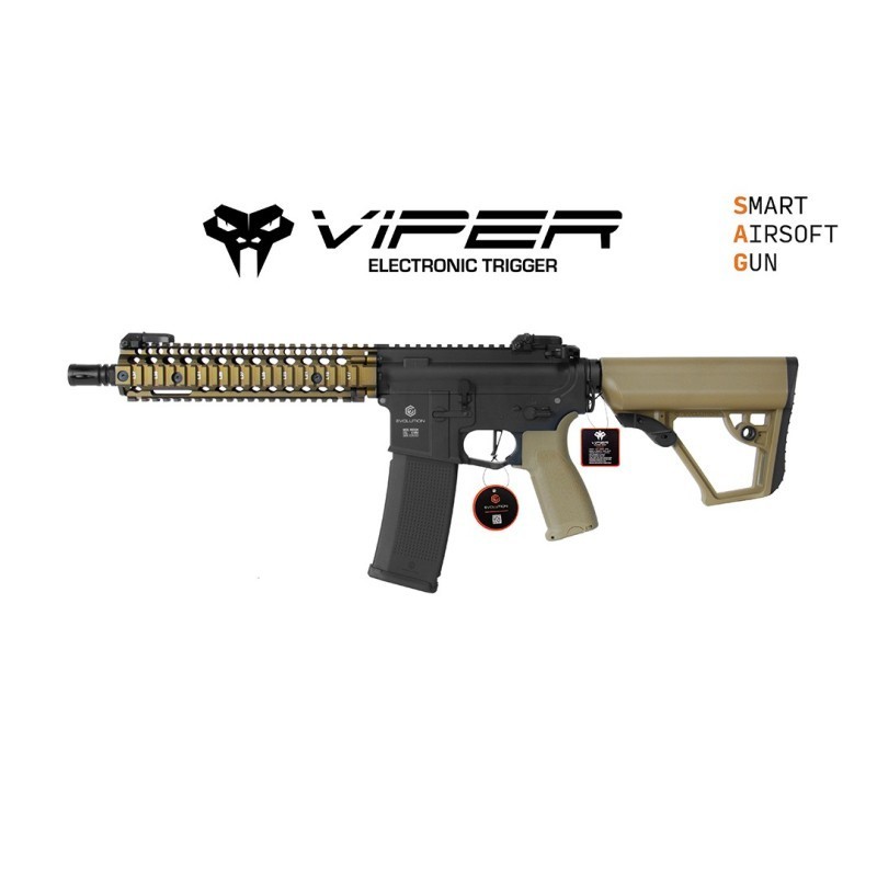 Evolution International - Réplique AEG Recon 3.0 Viper MK18 Mod. 1 BB - Noir et Tan