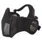 ASG - Masque En Maille Métallique Avec Coussinets De Joues Et Protection Auditive - Noir