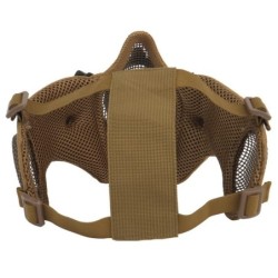 ASG - Masque En Maille Métallique Avec Coussinets De Joues Et Protection Auditive - Tan