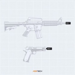 Acetech Brighter R Noir – Traceur Airsoft Spécial GBB | Zn-Airsoft.fr