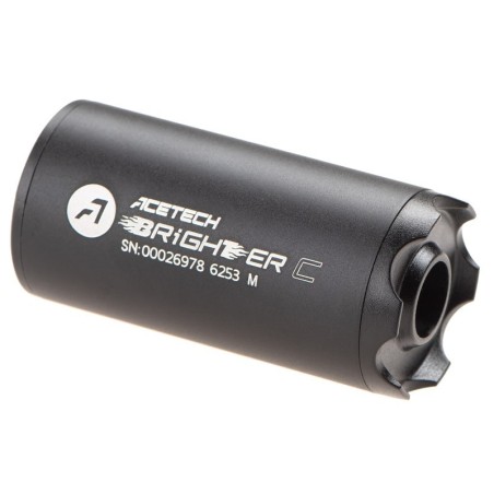 Acetech Brighter C Noir – Traceur Airsoft Compact LED UV | Zn-Airsoft.fr
