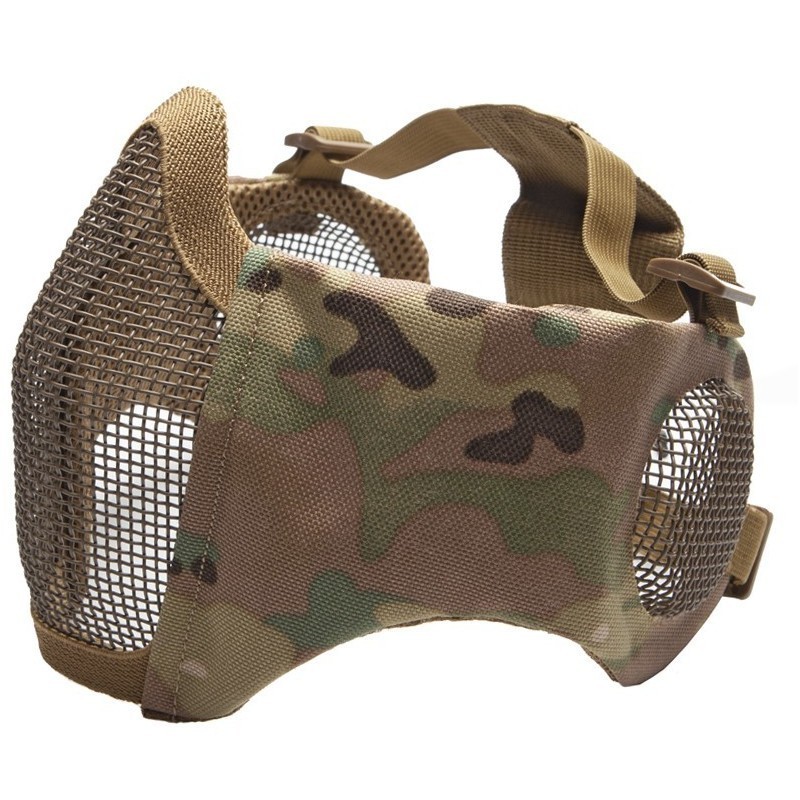 ASG - Masque en Maille Métallique Avec Coussinets De Joues Et Protection Auditive - MultiCam