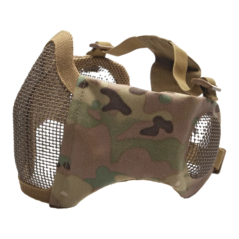 ASG - Masque en maille métallique avec coussinets de joues et protection auditive - MultiCam