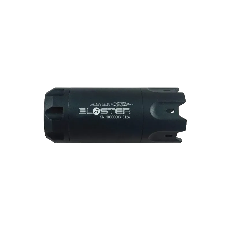 Traceur Acetech Blaster noir vu de profil, marquage Acetech Blaster