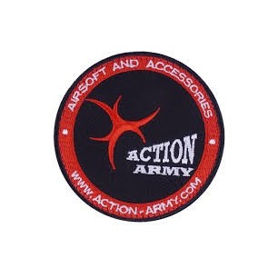 ACTION ARMY - Patch Action army Rouge Et Noir