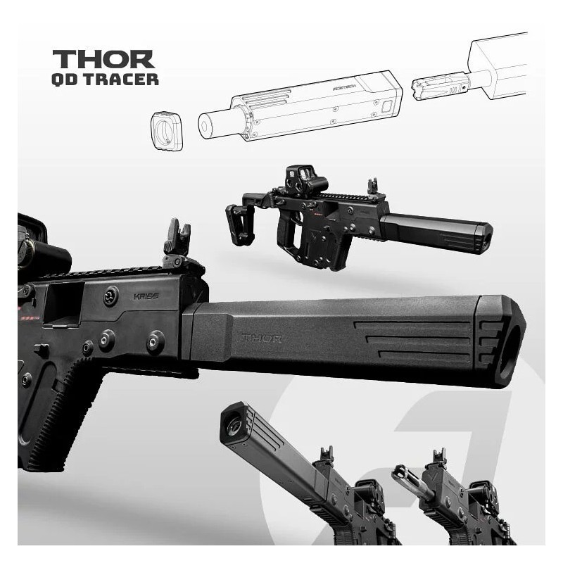 Acetech - traceur silencieux thor bifrost M pour kriss vector krytac - noir