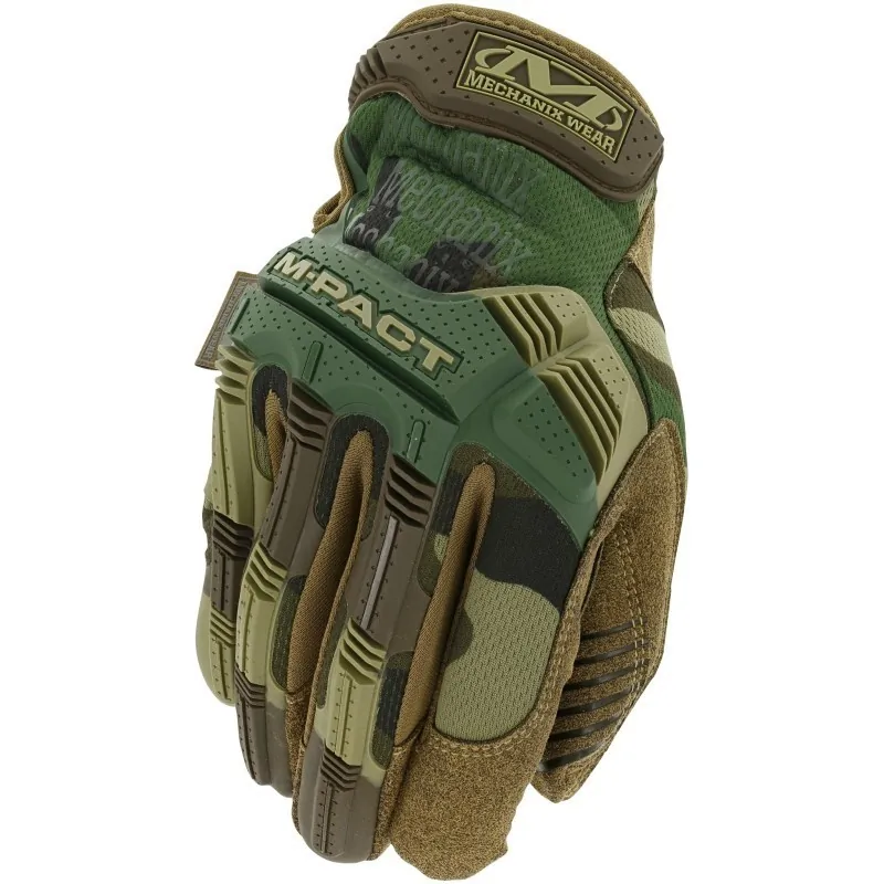 MECHANIX WEAR - Gants Tactiques Taille 9/M Anti-impacts m-pact Woodland - Camo
