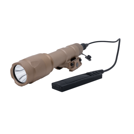 ASG - Lampe Tactique Avec Bouton Déporte Strike Système WL1080 - Tan