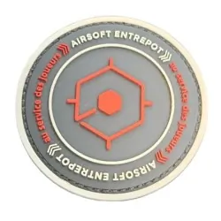 Patch Airsoft entrepot Rouge