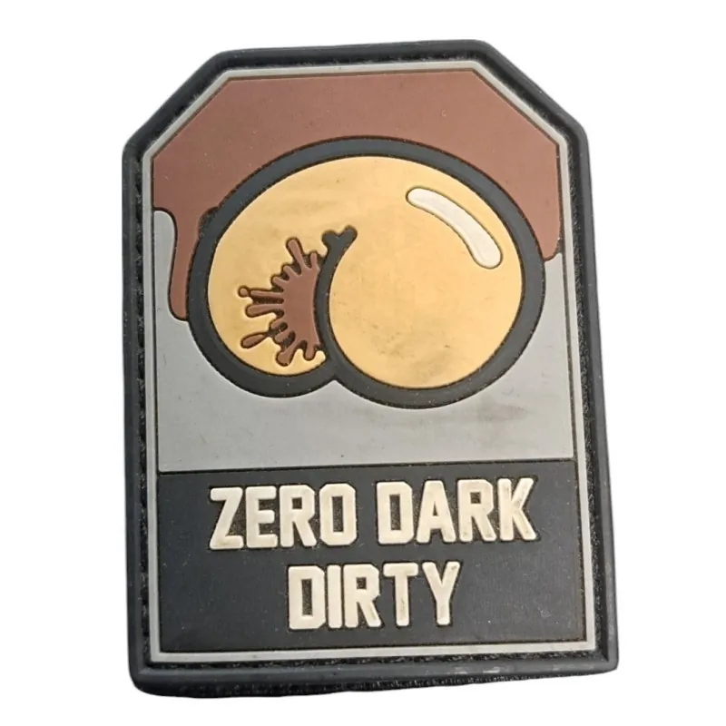 Patch Tactique Zero dark dirty Marron