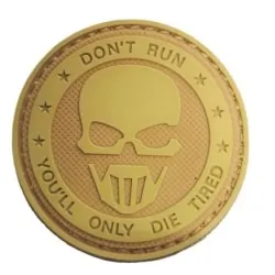 Patch "Don't run" - Morale Patch Airsoft | ZN Airsoft