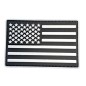 patch - drapeau Usa - noir et blanc