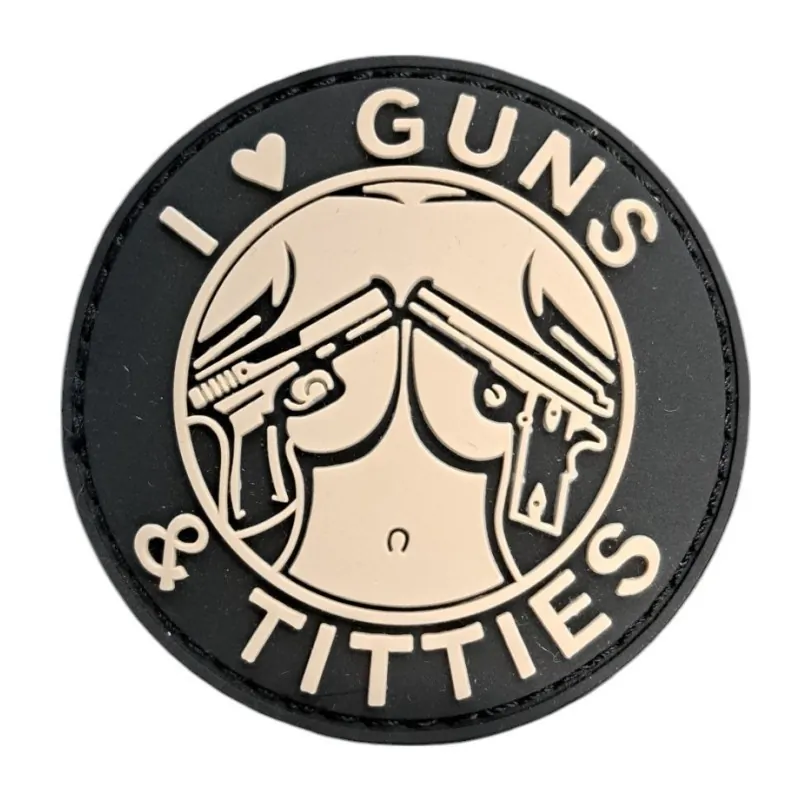 Patch "Guns & titties" — Morale Patch Airsoft